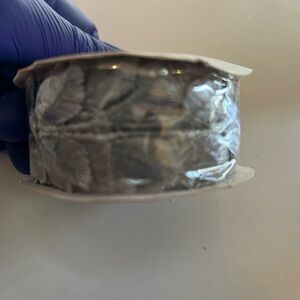 Silver Leaf Pattern Ribbon